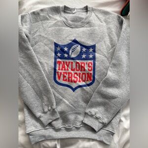 NWOT “Taylor’s version” football sweatshirt small